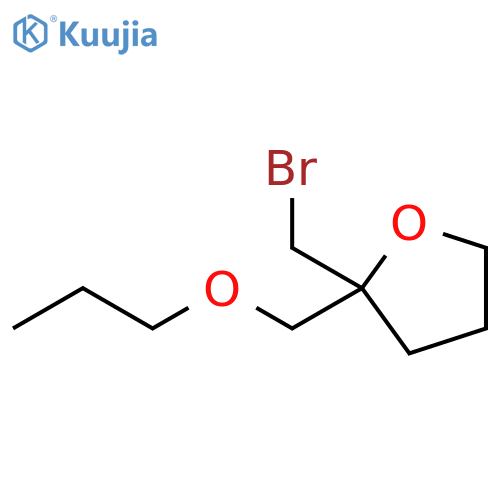 Furan, 2-(bromomethyl)tetrahydro-2-(propoxymethyl)- structure