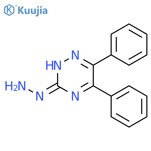 1,2,4-Triazin-3(2H)-one, 5,6-diphenyl-, hydrazone structure