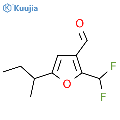 5-(Butan-2-yl)-2-(difluoromethyl)furan-3-carbaldehyde structure