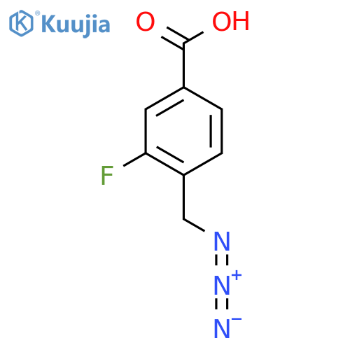 4-(Azidomethyl)-3-fluorobenzoic acid structure
