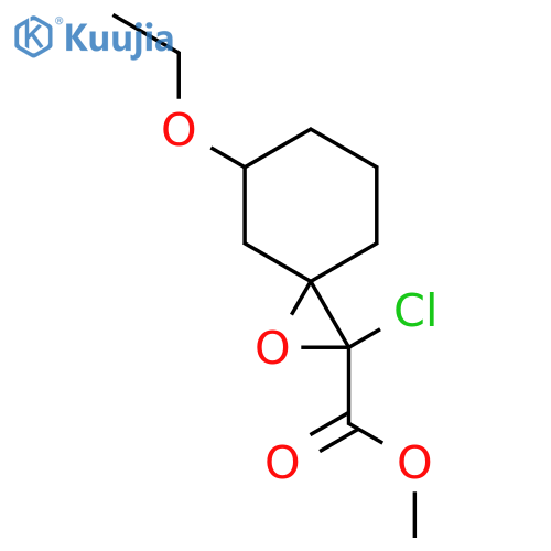 Methyl 2-chloro-5-ethoxy-1-oxaspiro[2.5]octane-2-carboxylate structure