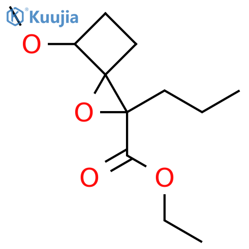 Ethyl 4-methoxy-2-propyl-1-oxaspiro[2.3]hexane-2-carboxylate structure