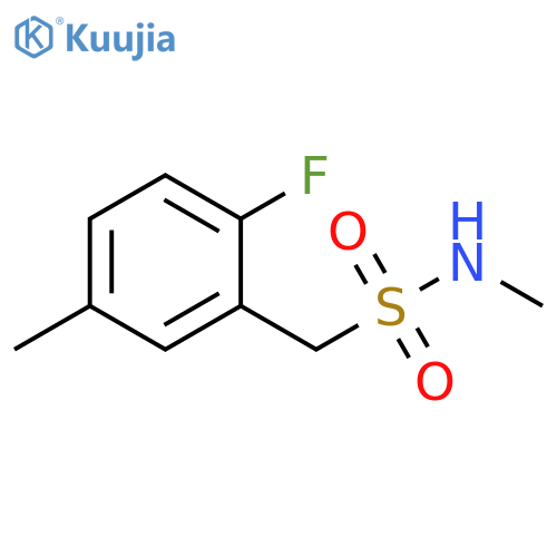 Benzenemethanesulfonamide, 2-fluoro-N,5-dimethyl- structure