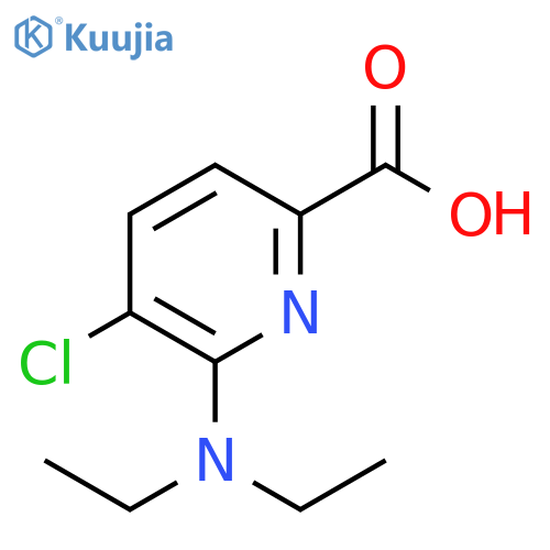 2-Pyridinecarboxylic acid, 5-chloro-6-(diethylamino)- structure