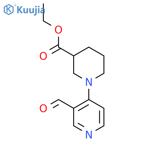 Ethyl 1-(3-formylpyridin-4-yl)piperidine-3-carboxylate structure