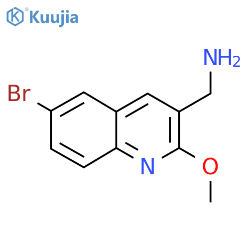 (6-Bromo-2-methoxyquinolin-3-yl)methanamine structure