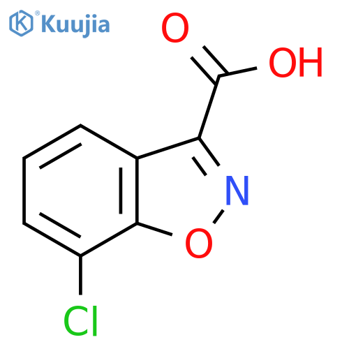 1,2-Benzisoxazole-3-carboxylic acid, 7-chloro- structure