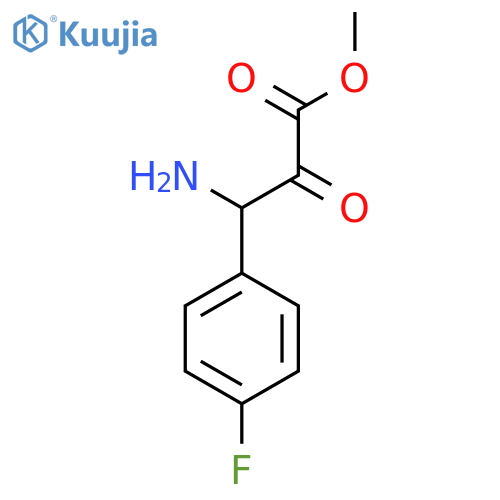 Methyl 3-amino-3-(4-fluorophenyl)-2-oxopropanoate structure