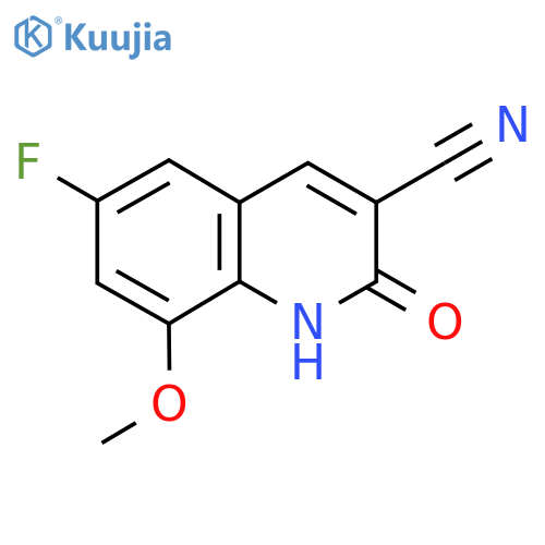 6-Fluoro-2-hydroxy-8-methoxyquinoline-3-carbonitrile structure