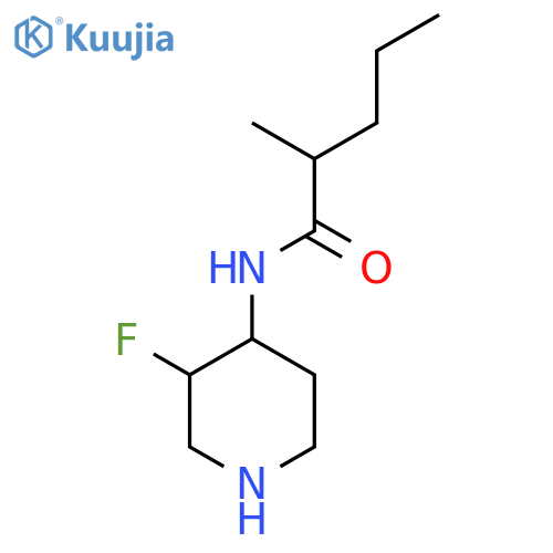 N-(3-fluoropiperidin-4-yl)-2-methylpentanamide structure