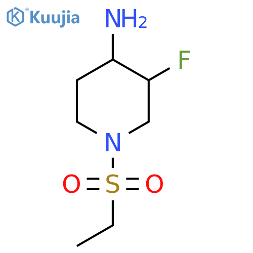 1-(Ethanesulfonyl)-3-fluoropiperidin-4-amine structure