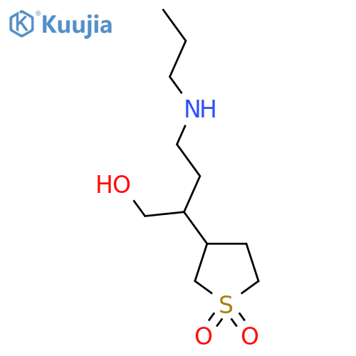 3-[1-Hydroxy-4-(propylamino)butan-2-yl]-1lambda6-thiolane-1,1-dione structure