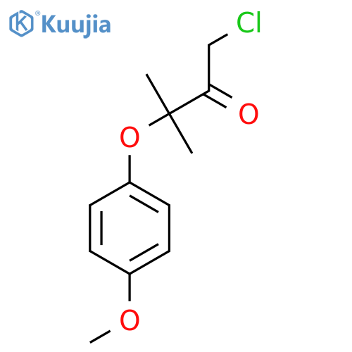 1-Chloro-3-(4-methoxyphenoxy)-3-methylbutan-2-one structure