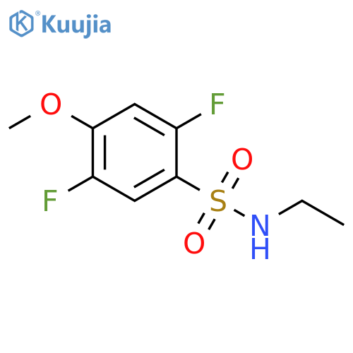 Benzenesulfonamide, N-ethyl-2,5-difluoro-4-methoxy- structure