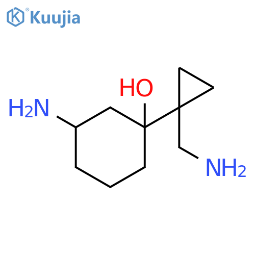 Cyclohexanol, 3-amino-1-[1-(aminomethyl)cyclopropyl]- structure