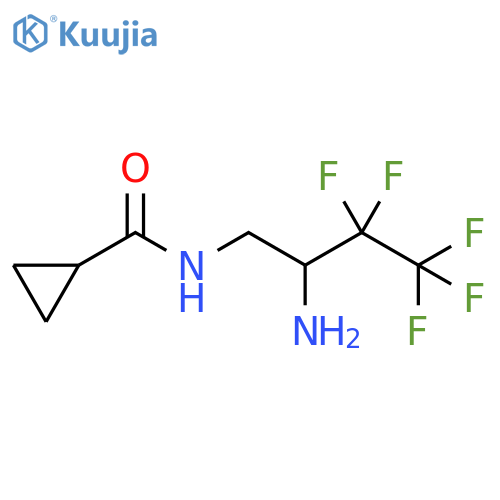 Cyclopropanecarboxamide, N-(2-amino-3,3,4,4,4-pentafluorobutyl)- structure
