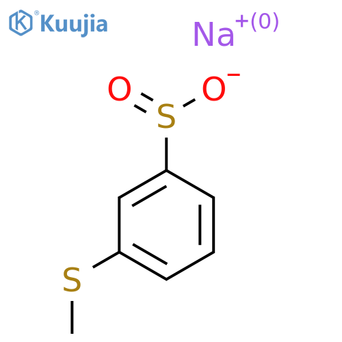 Sodium 3-(methylsulfanyl)benzene-1-sulfinate structure