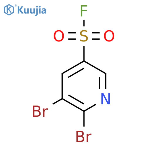 5,6-Dibromopyridine-3-sulfonyl fluoride structure
