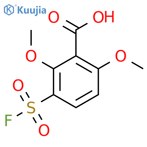 3-(Fluorosulfonyl)-2,6-dimethoxybenzoic acid structure