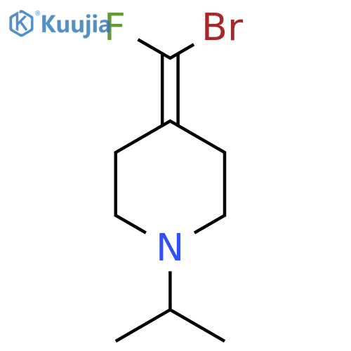 Piperidine, 4-(bromofluoromethylene)-1-(1-methylethyl)- structure
