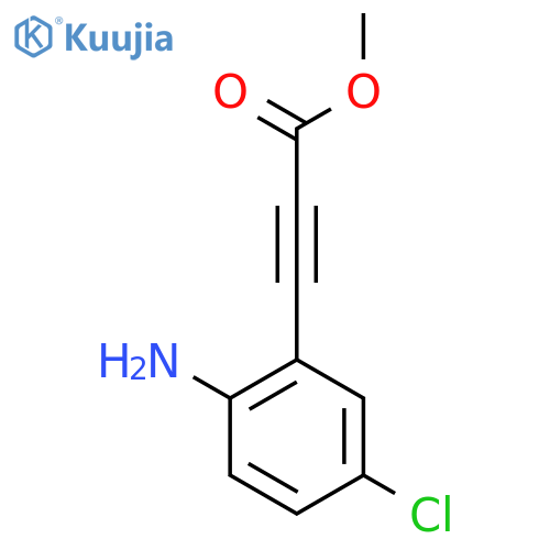Methyl 3-(2-amino-5-chlorophenyl)prop-2-ynoate structure