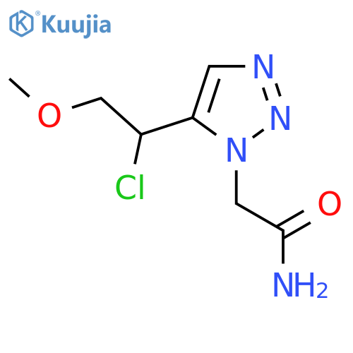2-[5-(1-chloro-2-methoxyethyl)-1H-1,2,3-triazol-1-yl]acetamide structure