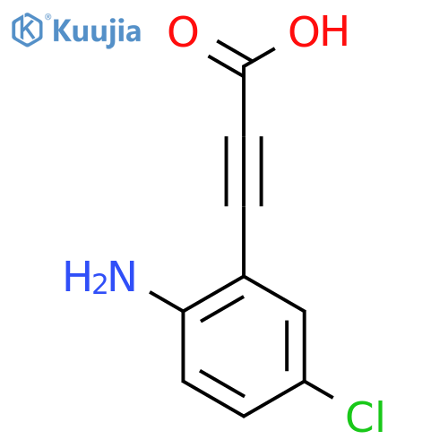 3-(2-Amino-5-chlorophenyl)prop-2-ynoic acid structure