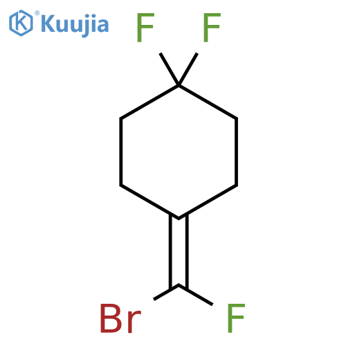 4-[Bromo(fluoro)methylidene]-1,1-difluorocyclohexane structure