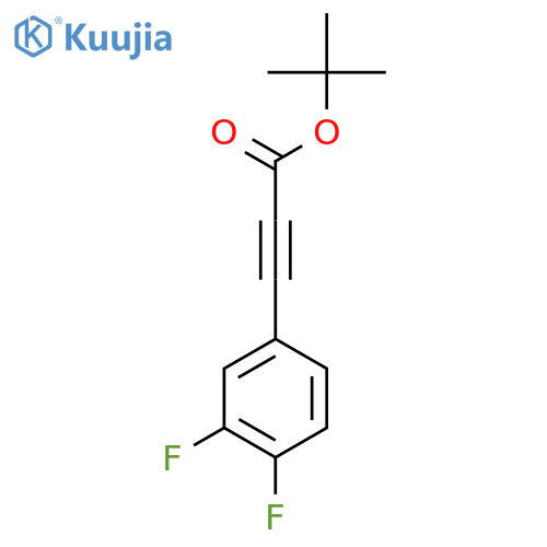 Tert-butyl 3-(3,4-difluorophenyl)prop-2-ynoate structure