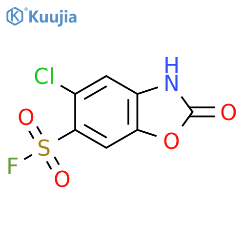 5-Chloro-2-oxo-2,3-dihydro-1,3-benzoxazole-6-sulfonyl fluoride structure