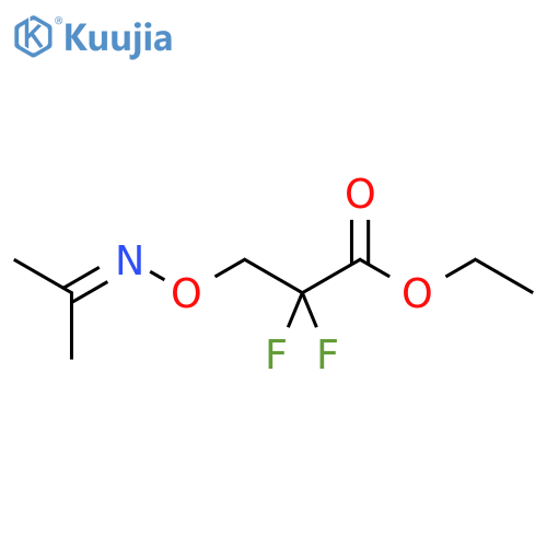 Ethyl 2,2-difluoro-3-{[(propan-2-ylidene)amino]oxy}propanoate structure