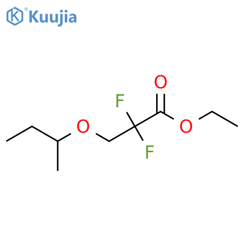 Ethyl 3-(butan-2-yloxy)-2,2-difluoropropanoate structure