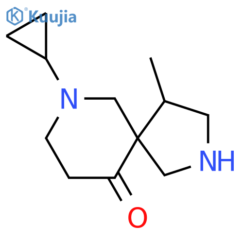 7-cyclopropyl-4-methyl-2,7-diazaspiro4.5decan-10-one structure
