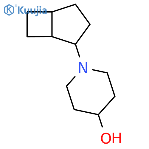 1-{Bicyclo[3.2.0]heptan-2-yl}piperidin-4-ol structure