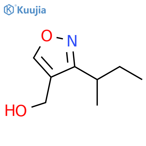 3-(butan-2-yl)-1,2-oxazol-4-ylmethanol structure