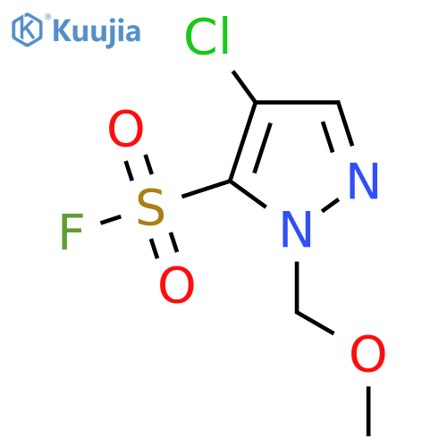 4-chloro-1-(methoxymethyl)-1H-pyrazole-5-sulfonyl fluoride structure