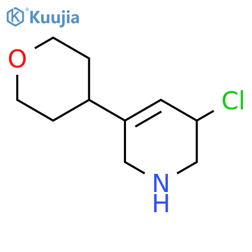 3-Chloro-5-(oxan-4-yl)-1,2,3,6-tetrahydropyridine structure