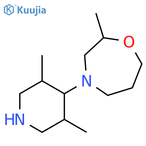 1,4-Oxazepine, 4-(3,5-dimethyl-4-piperidinyl)hexahydro-2-methyl- structure