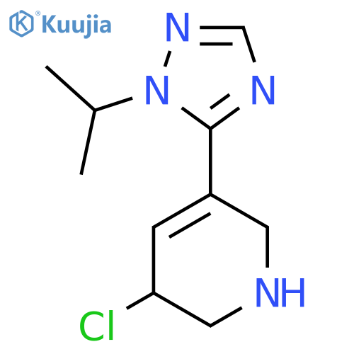 3-chloro-5-[1-(propan-2-yl)-1H-1,2,4-triazol-5-yl]-1,2,3,6-tetrahydropyridine structure