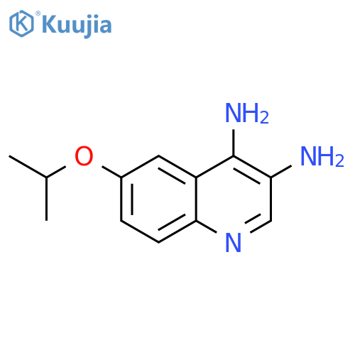 3,4-Quinolinediamine, 6-(1-methylethoxy)- structure