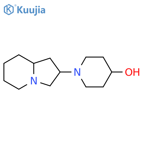 1-(octahydroindolizin-2-yl)piperidin-4-ol structure