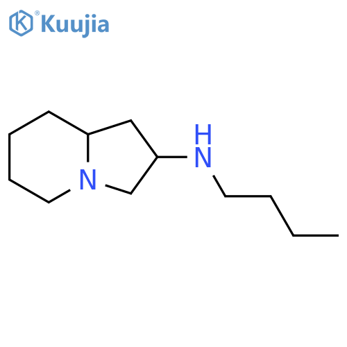 N-butyl-octahydroindolizin-2-amine structure