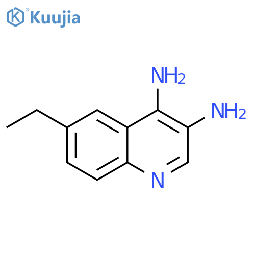 3,4-Quinolinediamine, 6-ethyl- structure