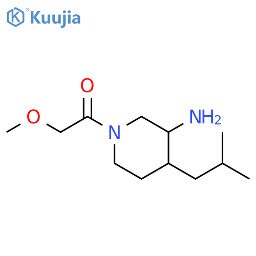 Ethanone, 1-[3-amino-4-(2-methylpropyl)-1-piperidinyl]-2-methoxy- structure
