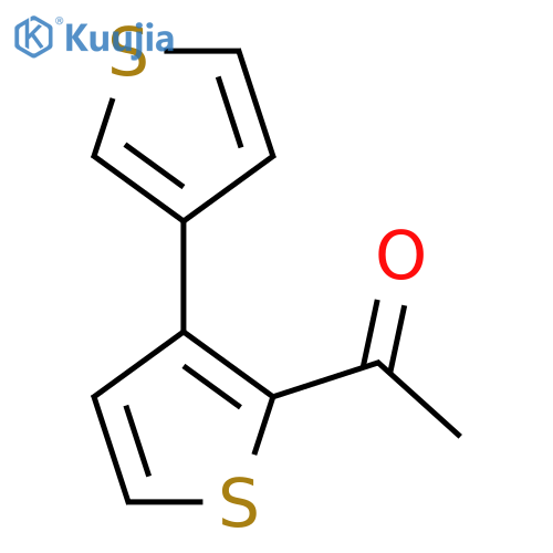 1-[3-(Thiophen-3-yl)thiophen-2-yl]ethan-1-one structure