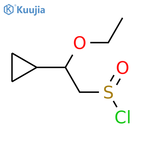 2-Cyclopropyl-2-ethoxyethane-1-sulfinyl chloride structure