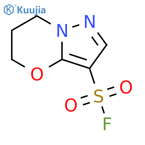 6,7-Dihydro-5H-pyrazolo[5,1-b][1,3]oxazine-3-sulfonyl fluoride structure