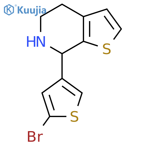 7-(5-bromothiophen-3-yl)-4H,5H,6H,7H-thieno2,3-cpyridine structure