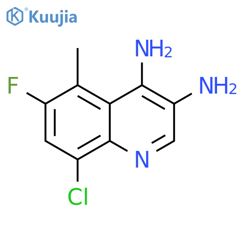 3,4-Quinolinediamine, 8-chloro-6-fluoro-5-methyl- structure