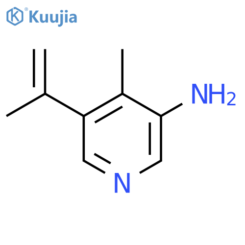 4-Methyl-5-(prop-1-en-2-yl)pyridin-3-amine structure